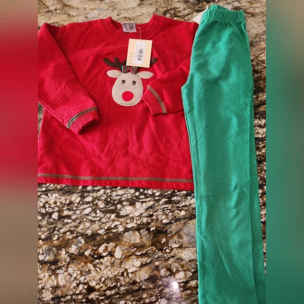 Kids Reindeer Red and Green Matching Set